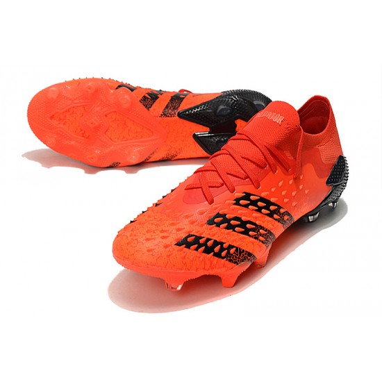 Adidas Predator Freak .1 Low FG Orange Black Football Boots