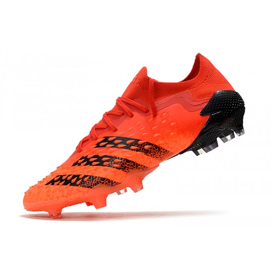 Adidas Predator Freak .1 Low FG Orange Black Football Boots