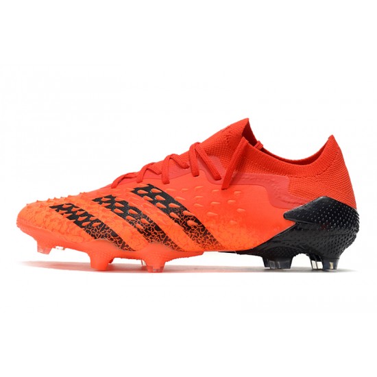 Adidas Predator Freak .1 Low FG Orange Black Football Boots