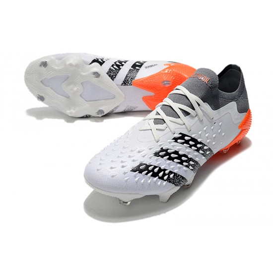 Adidas Predator Freak .1 Low FG White Orange Black Football Boots