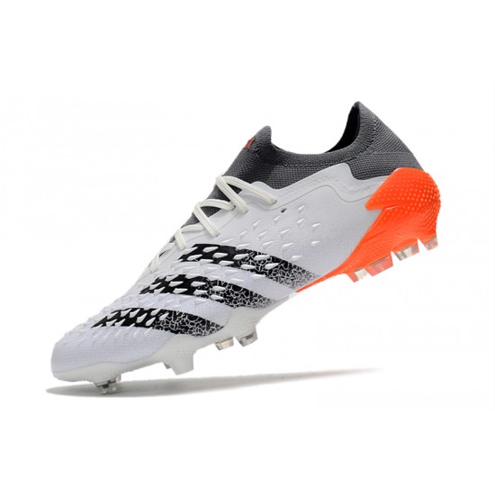 Adidas Predator Freak .1 Low FG White Orange Black Football Boots