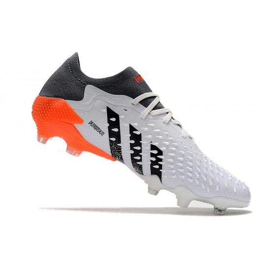 Adidas Predator Freak .1 Low FG White Orange Black Football Boots