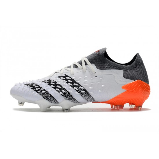 Adidas Predator Freak .1 Low FG White Orange Black Football Boots
