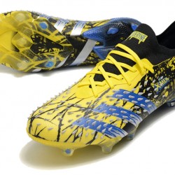 Adidas Predator Freak .1 Low FG Yellow Blue Football Boots 