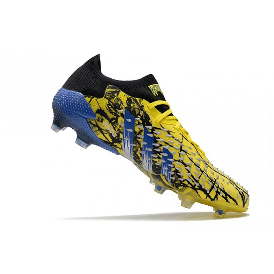 Adidas Predator Freak .1 Low FG Yellow Blue Football Boots