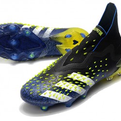 Adidas Predator Freak FG Black Green White High Football Boots 