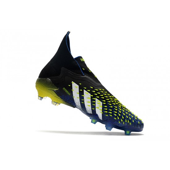 Adidas Predator Freak FG Black Green White High Football Boots