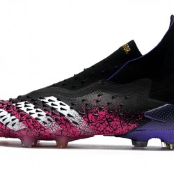 Adidas Predator Freak FG Black Peach Silver High Football Boots 