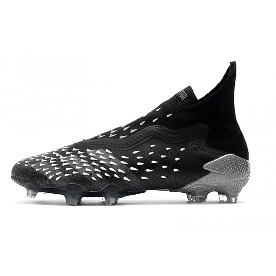 Adidas Predator Freak FG Black White High Football Boots