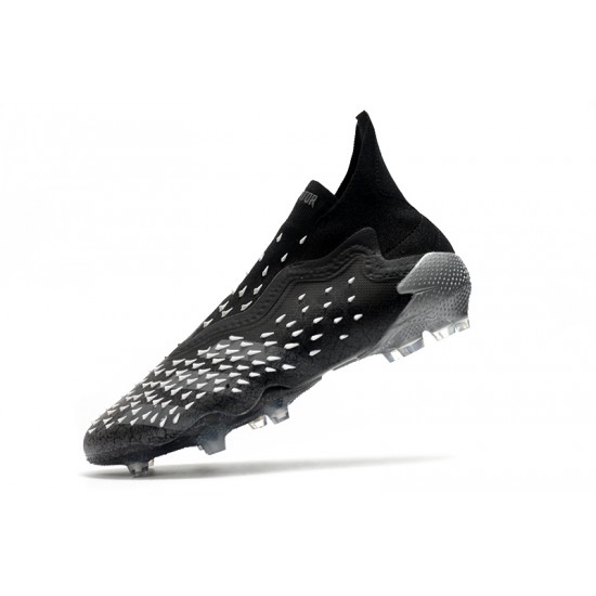 Adidas Predator Freak FG Black White High Football Boots