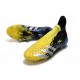 Adidas Predator Freak FG Black Yellow Silver Blue High Football Boots