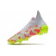 Adidas Predator Freak FG Green Yellow Peach Silver High Football Boots