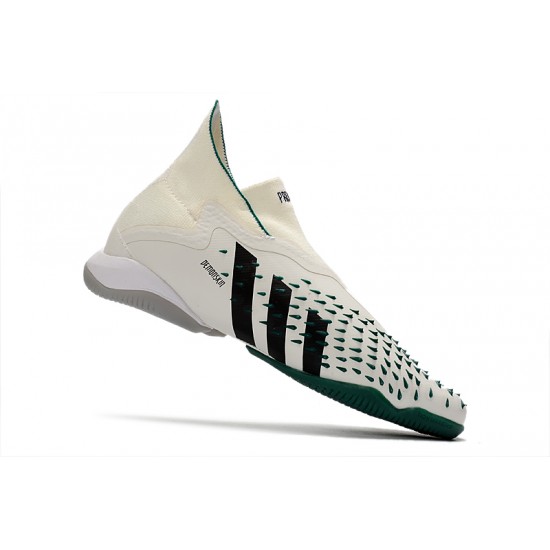 Adidas Predator Freak IC Beige Green High Football Boots