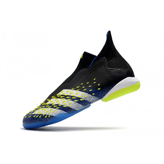 Adidas Predator Freak IC Yellow Black Blue High Football Boots