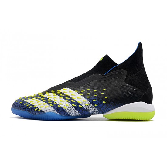 Adidas Predator Freak IC Yellow Black Blue High Football Boots