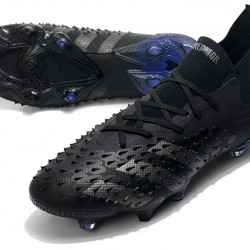 Adidas Predator Freak.1 FG All Black Silver Low Football Boots 