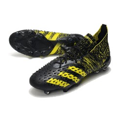 Adidas Predator Freak.1 FG Black Yellow Low Football Boots 