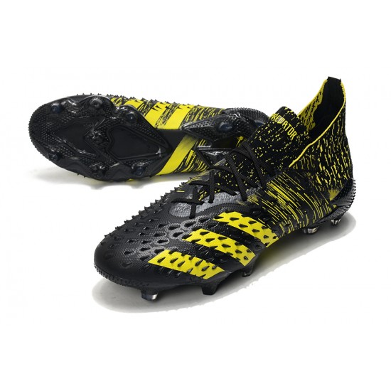 Adidas Predator Freak.1 FG Black Yellow Low Football Boots