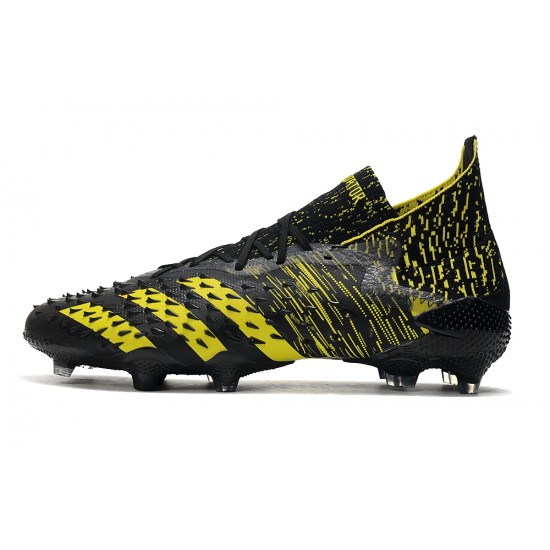 Adidas Predator Freak.1 FG Black Yellow Low Football Boots