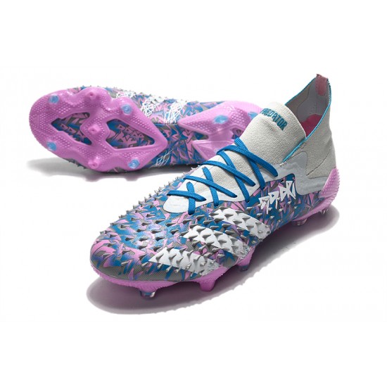 Adidas Predator Freak.1 FG Purple Silver Blue Low Football Boots