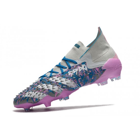 Adidas Predator Freak.1 FG Purple Silver Blue Low Football Boots