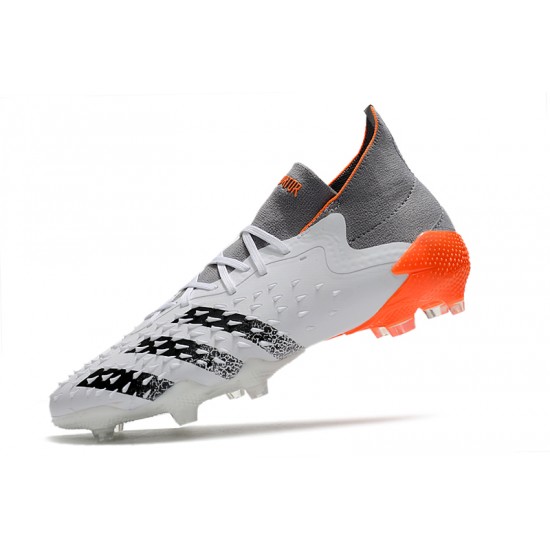 Adidas Predator Freak.1 FG White Orange Silver Black Low Football Boots