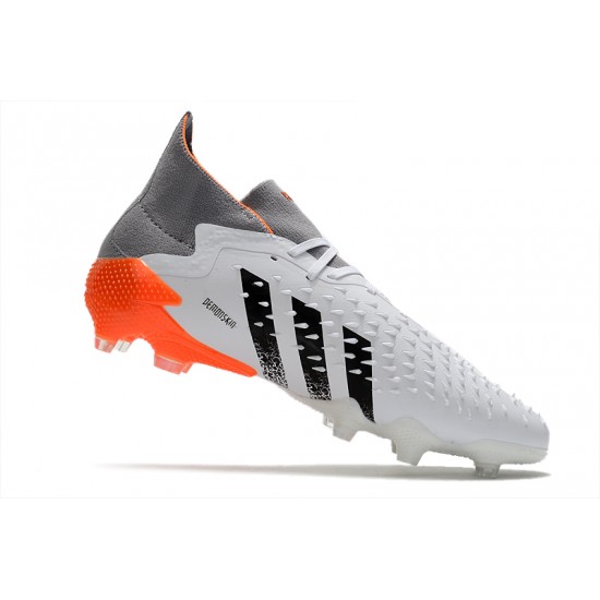 Adidas Predator Freak.1 FG White Orange Silver Black Low Football Boots