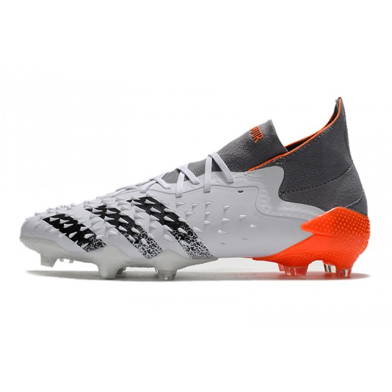 Adidas Predator Freak.1 FG White Orange Silver Black Low Football Boots