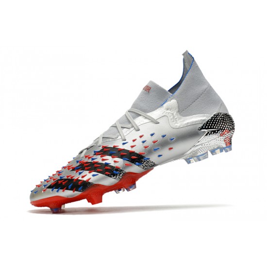 Adidas Predator Freak.1 Silver Orange Black Low Football Boots