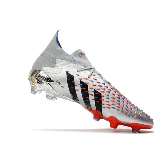 Adidas Predator Freak.1 Silver Orange Black Low Football Boots