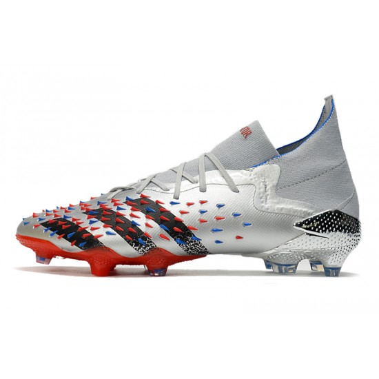 Adidas Predator Freak.1 Silver Orange Black Low Football Boots