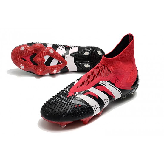 Adidas Predator Mutator 20 FG Black Red White High Football Boots