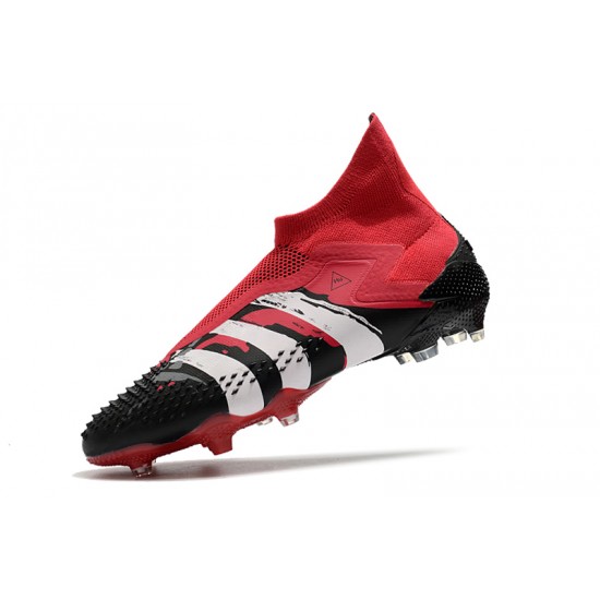 Adidas Predator Mutator 20 FG Black Red White High Football Boots