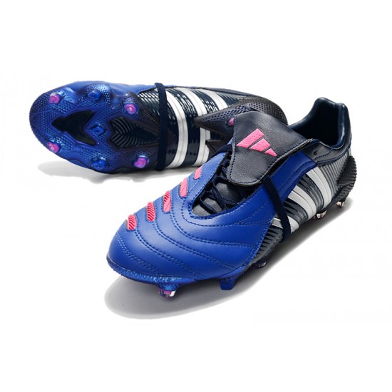 Adidas Predator Pulse Low FG UCL Black Blue Silver Football Boots