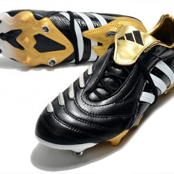 Adidas Predator Pulse Low FG UCL Black Yellow White Football Boots 