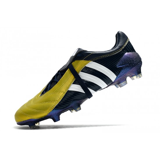 Adidas Predator Pulse Low FG UCL Gold Black White Football Boots