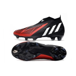 Adidas Predator Edge High FG Black White Red Football Boots 