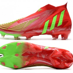 Adidas Predator Edge High FG Green Red Football Boots 