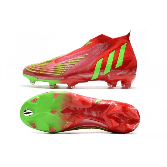 Adidas Predator Edge High FG Green Red Football Boots