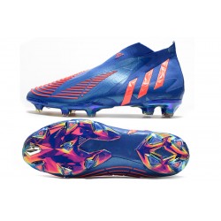 Adidas Predator Edge High FG Pink Blue Football Boots 