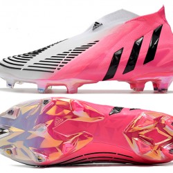 Adidas Predator Edge High FG White Peach Black Football Boots 