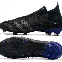 Adidas Predator Freak.1 FG All Black Silver Low Football Boots 