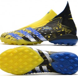 Adidas Predator Freak .1 High TF Yellow Black Blue Football Boots 