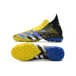 Adidas Predator Freak .1 High TF Yellow Black Blue Football Boots 