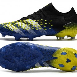Adidas Predator Freak .1 Low FG Black Blue Yellow Football Boots 