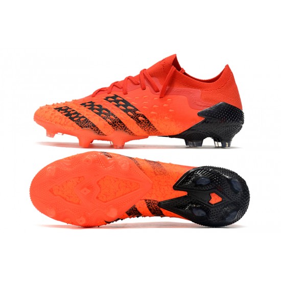 Adidas Predator Freak .1 Low FG Orange Black Football Boots