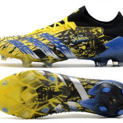 Adidas Predator Freak .1 Low FG Yellow Blue Football Boots 