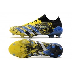 Adidas Predator Freak .1 Low FG Yellow Blue Football Boots 