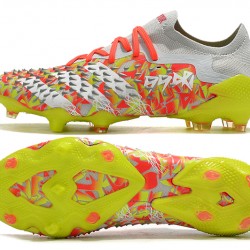 Adidas Predator Freak .1 Low FG Yellow Orange Silver Football Boots 