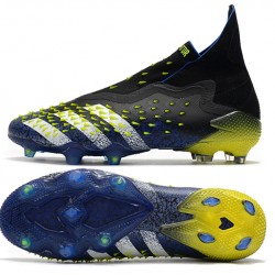 Adidas Predator Freak FG Black Green White High Football Boots 